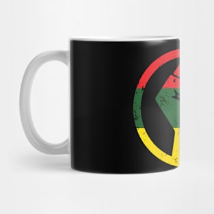 RASTA BLACK POWER FIST DISTRESSED SHIRT Mug